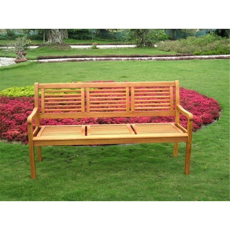 International Caravan Royal Tahiti Bar Harbor Three Seat Bench TT-3B-053